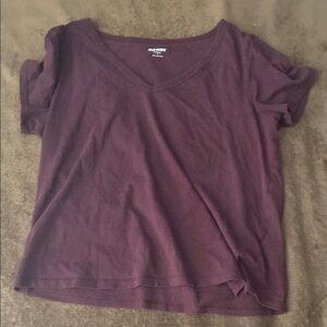 Old Navy Purple Relaxed Short Sleeve T-Shirt